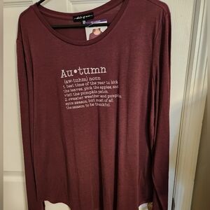 XXL autumn long sleeve tee